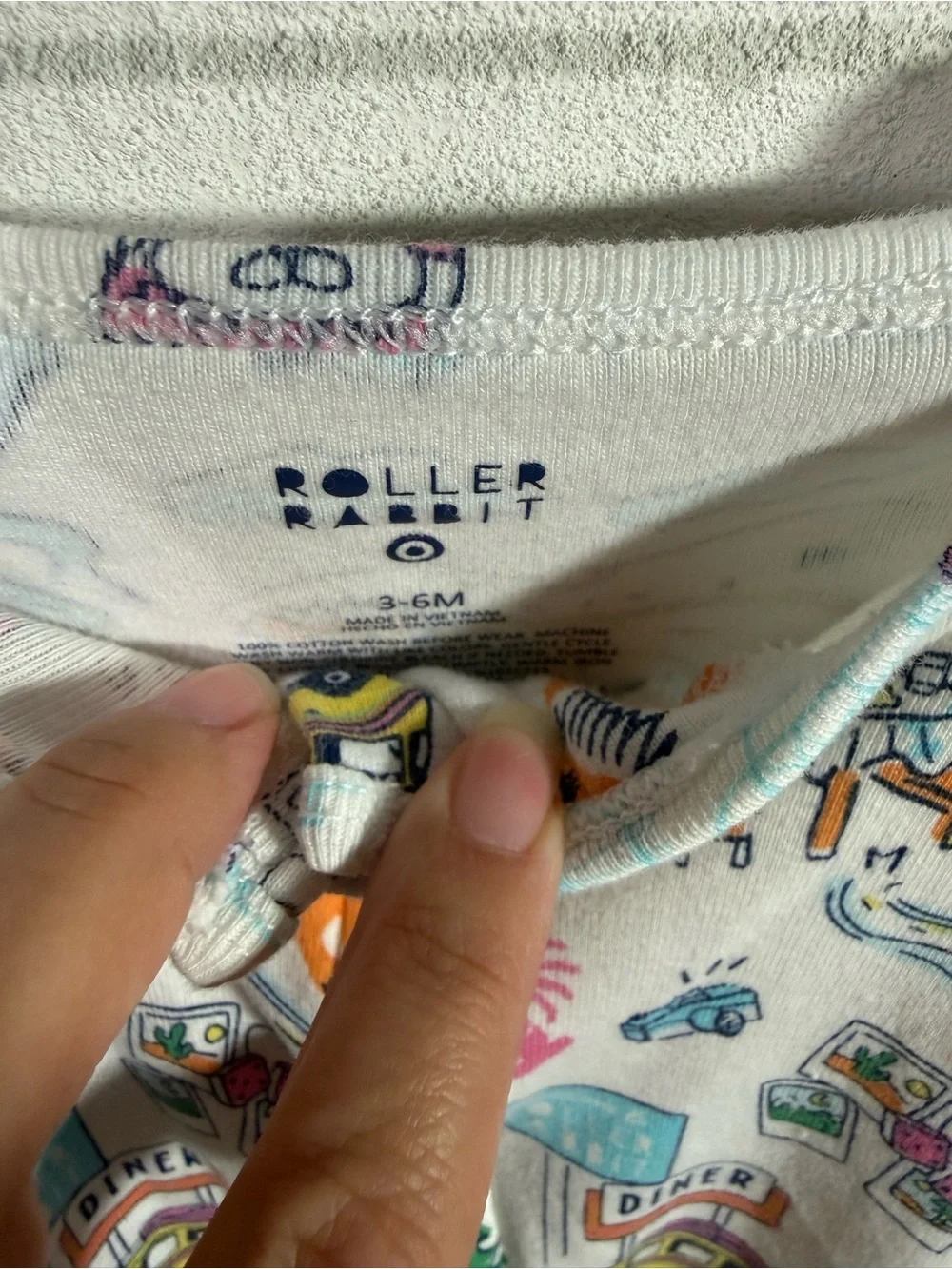 Roller Rabbit Road Trip Bodysuit 3-6 Months